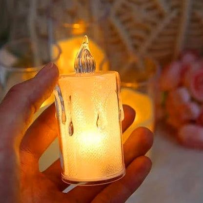 6240a Simple Candles For Home Decoration Crystal Candle Lights Wukusy
