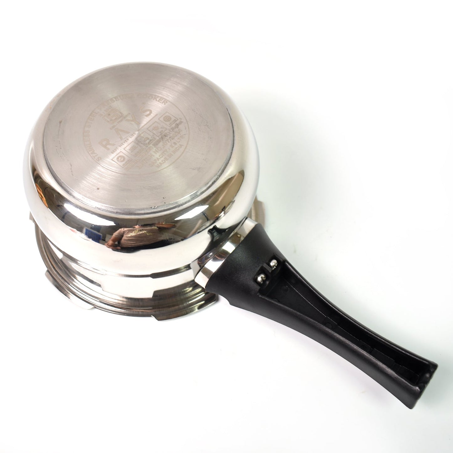 Stainless Steel Rays Fusion Pressure Cookers With Outer Lid (2.5 Litres) Wukusy