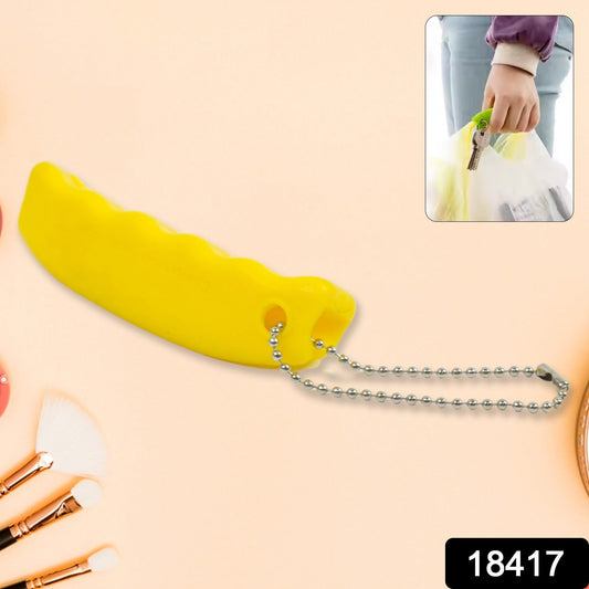 Silicone Portable Bag Device Bag Filter Hand Shopping Bag Carry Tool Key Chain (1 Pc) Wukusy