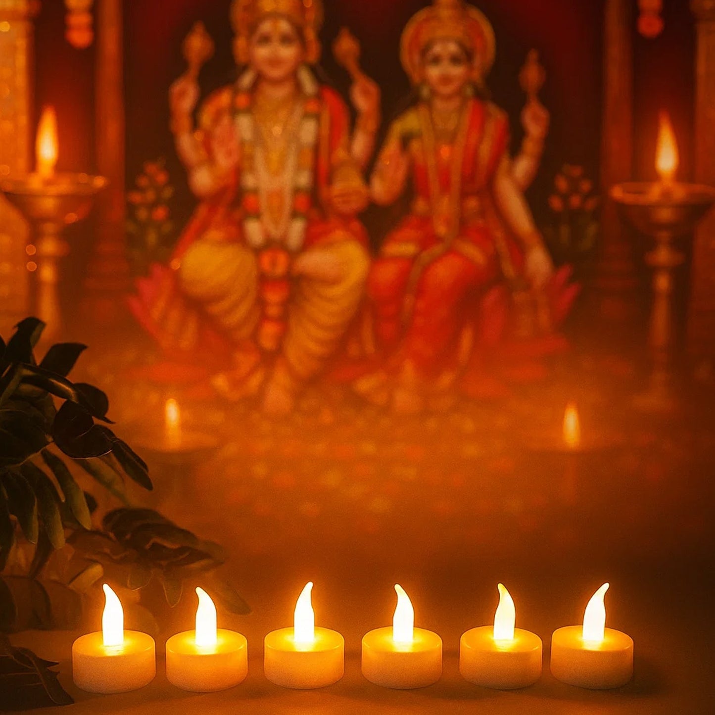 Premium 6 Piece Led Flameless Candle Light Set With Remote Control Wukusy