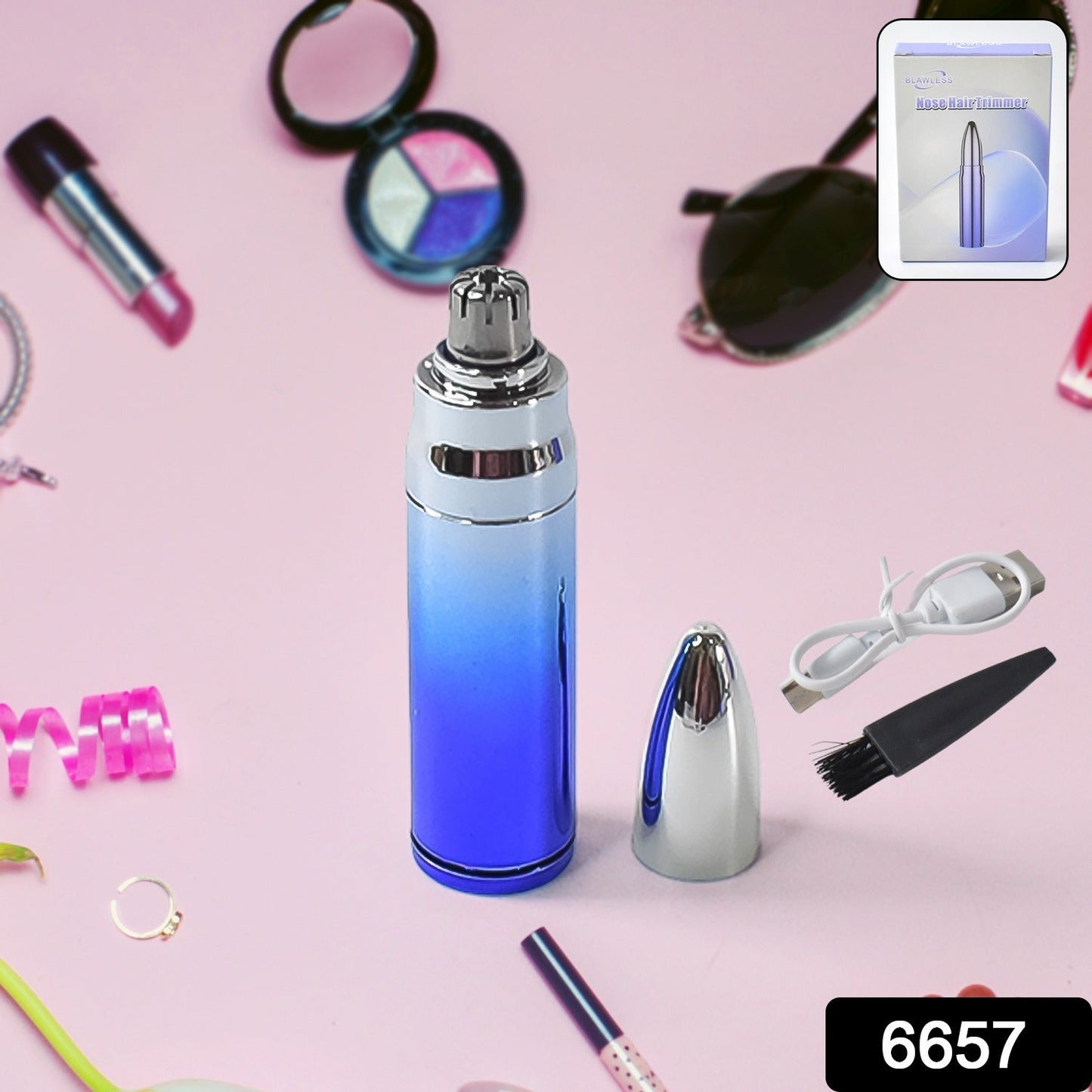 Nose Hair Trimmer For Men  Women Electric Nose Ear Eyebrow Hair Clipper (1 Pc) Wukusy