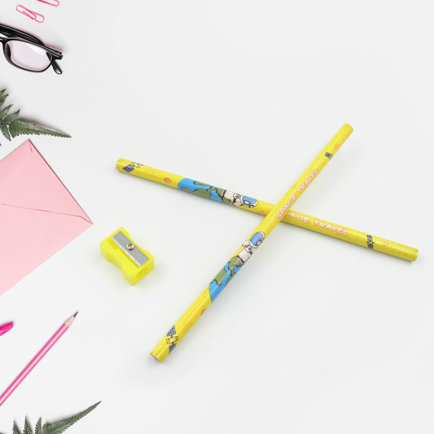 4560 Wooden Pencil Set Stationary Set 5 In 1 Items Educational Item For School Going Kids Stationary Set For Girls Boysstationary For Schoolgift Pack For Girls Kidsbirthday Gift Kids (5 Pc Set Wukusy