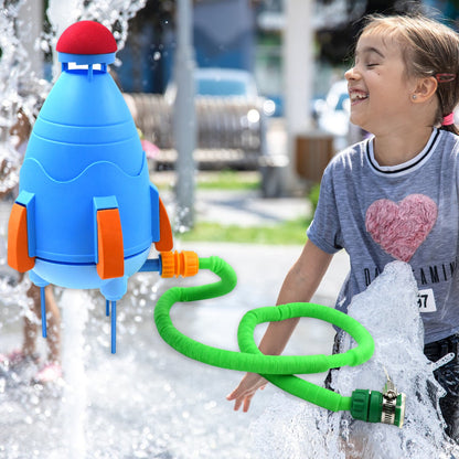 Sprinkler Rocket Launcher Summer Toys For Kids (1 Set) Wukusy