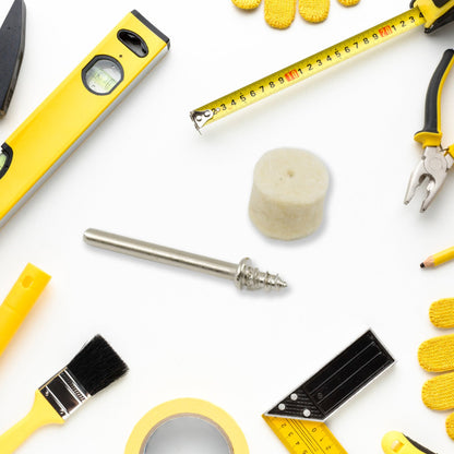 Rotary Tool Accessory Wool Felt Polishing Pad Felt (11 Pcs Set) Wukusy