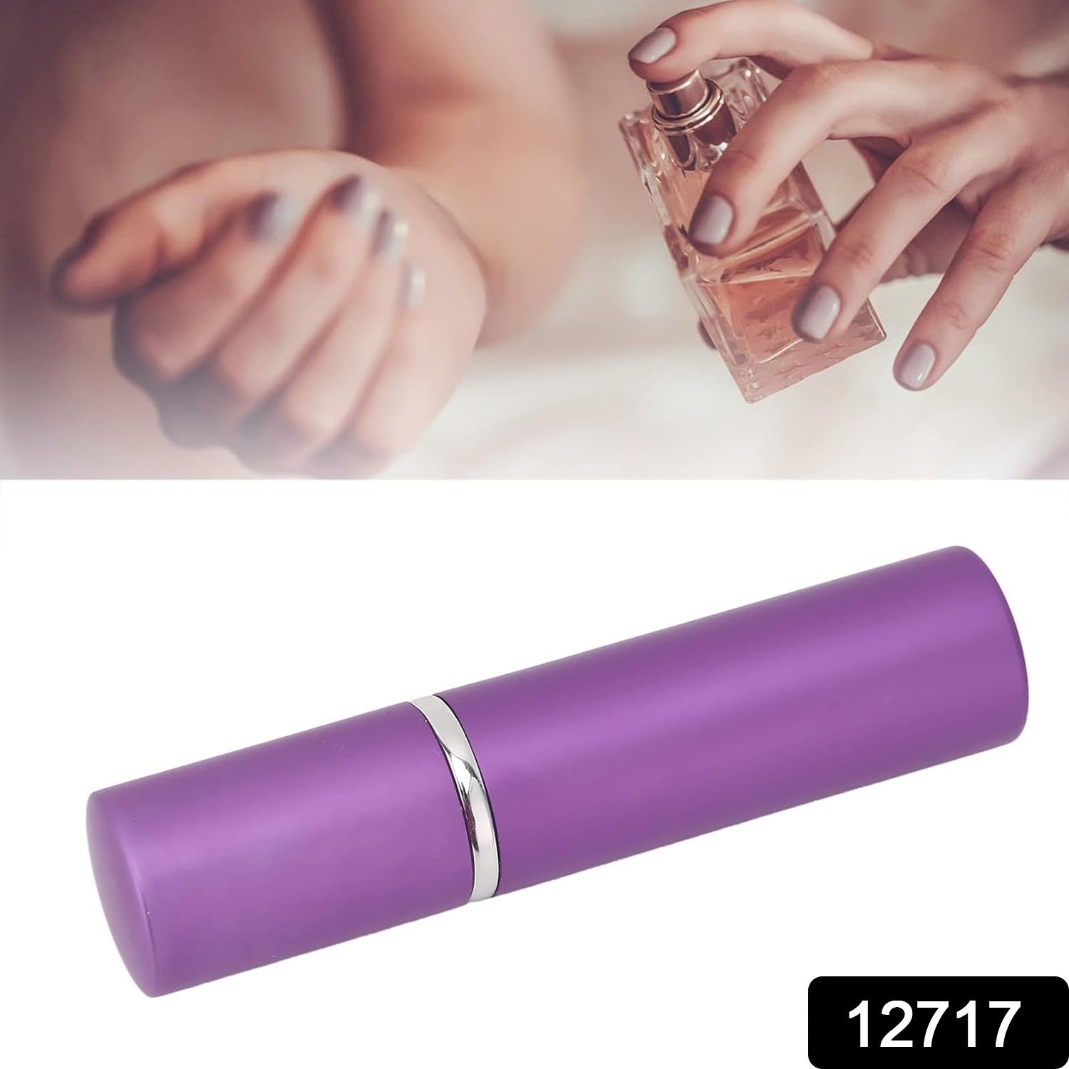 12717 Empty Spray  Perfume Bottle Refillable Fine Mist Perfume For Sanitizer Travel Beauty Makeup Perfume Filler(1 Pc) Wukusy