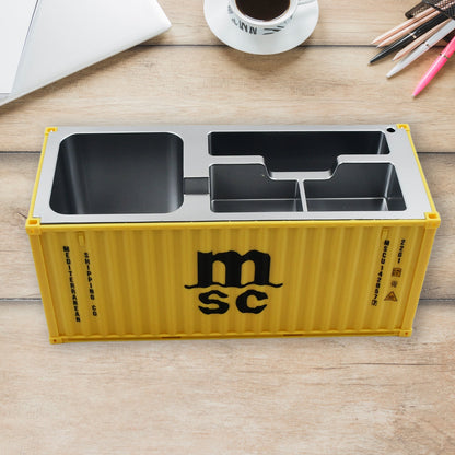 Shipping Container Pen Holder Shipping Container Model Pen Name Cardholder Simulated Container Model For Business Gift Wukusy