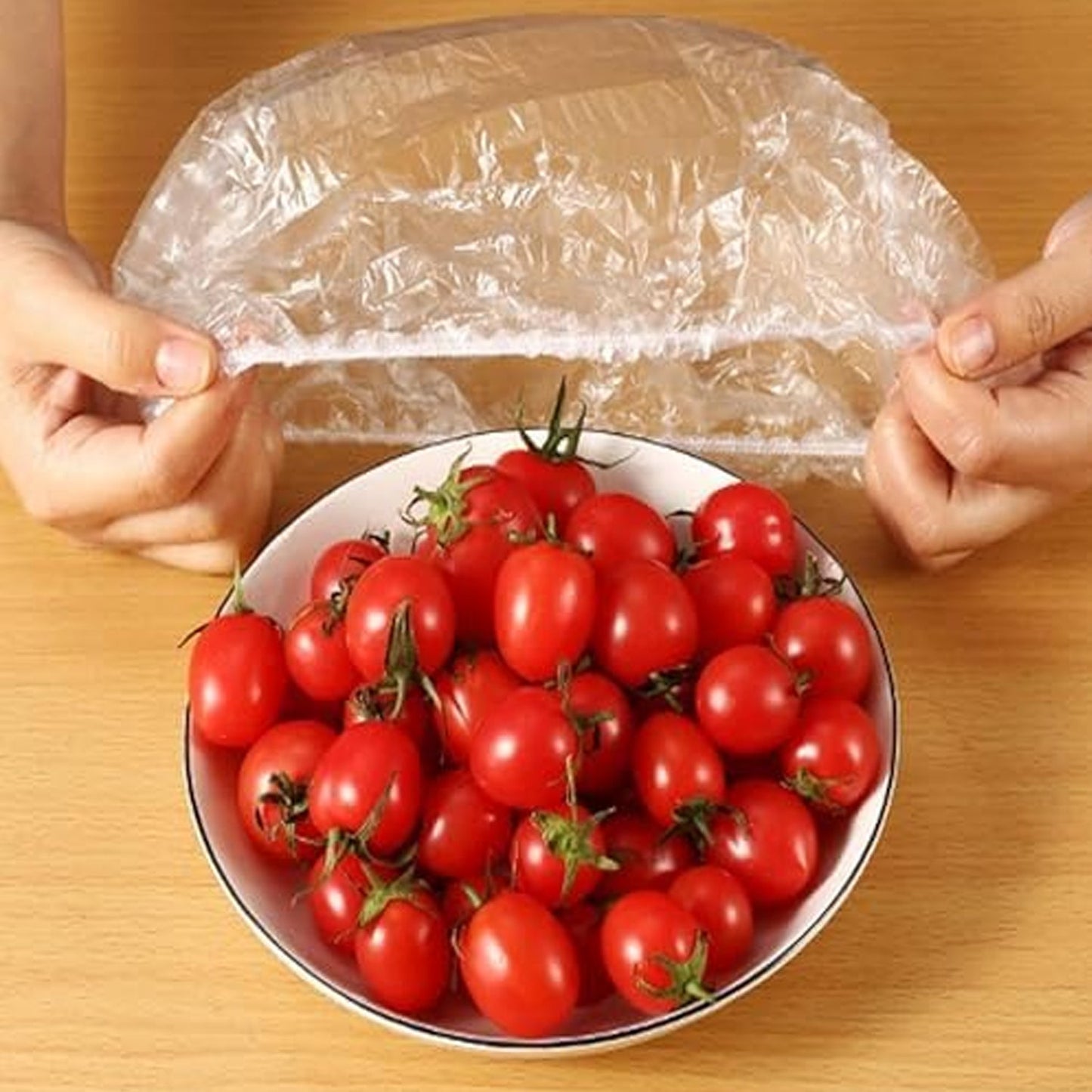 Disposable Elastic Food Storage Covers Bag (100 Pcs Set  Small) Wukusy