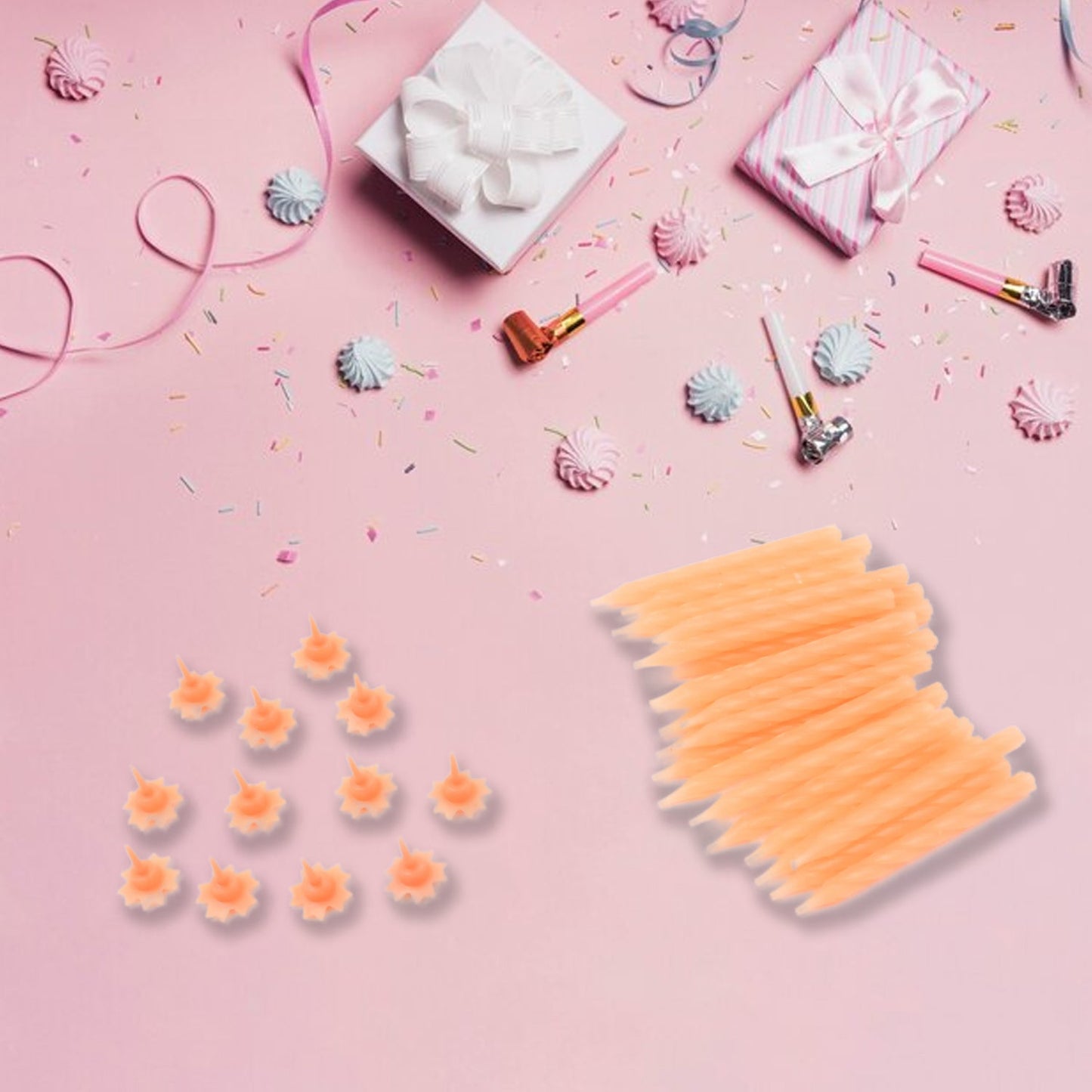 6239 Birthday Party Candles (Pack Of 24 Pcs) Wukusy