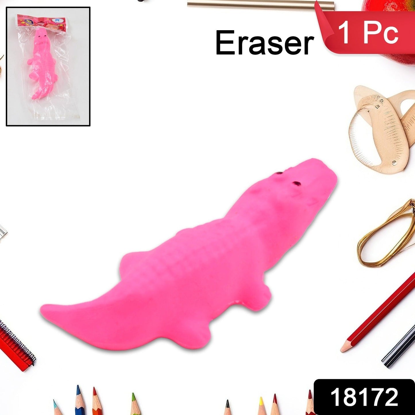 Animal Design Eraser (1 Pc  Mix Design) Wukusy