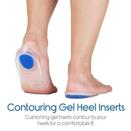 1413 Gel Heel Cups Silicon Heel Pad For Heel Ankle Pain Wukusy