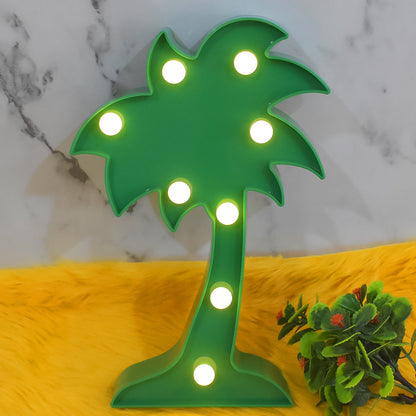Led Night Light Coconut Tree Light Romantic Table Lamp (1 Pc  Battery Not Included) Wukusy