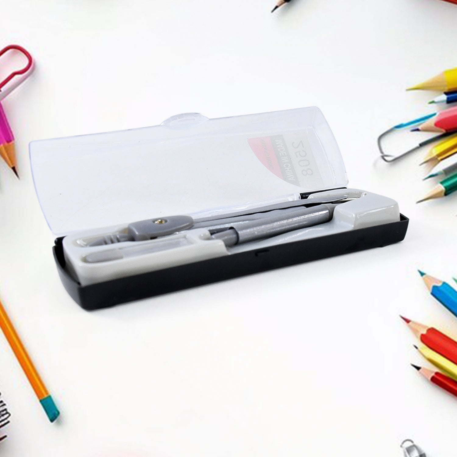 4-in-1 Premium Geometry Compass Set For Students And Professionals Wukusy
