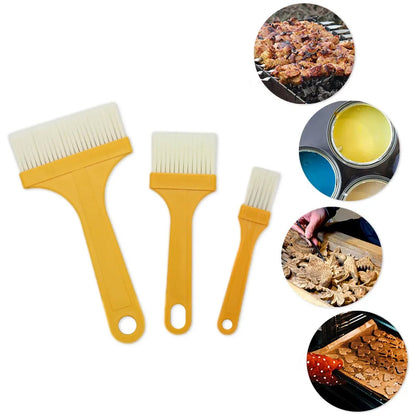 Multifunction Basting Brush Barbecue Brush For Cooking Pastry Brush Baking (3 Pcs Set) Wukusy