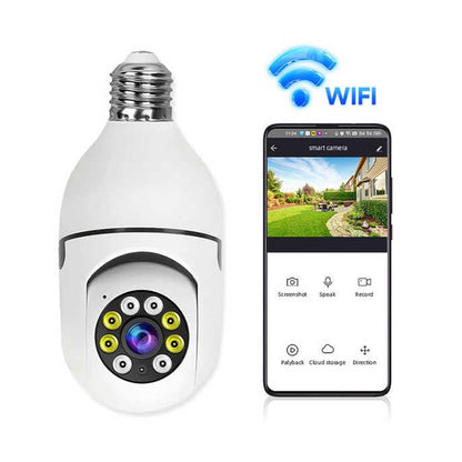 V380 Pro Fisheye 360 Degree Panoramic Wireless Wifi Ip Cctv Security Camera (Pack Of 1) Wukusy