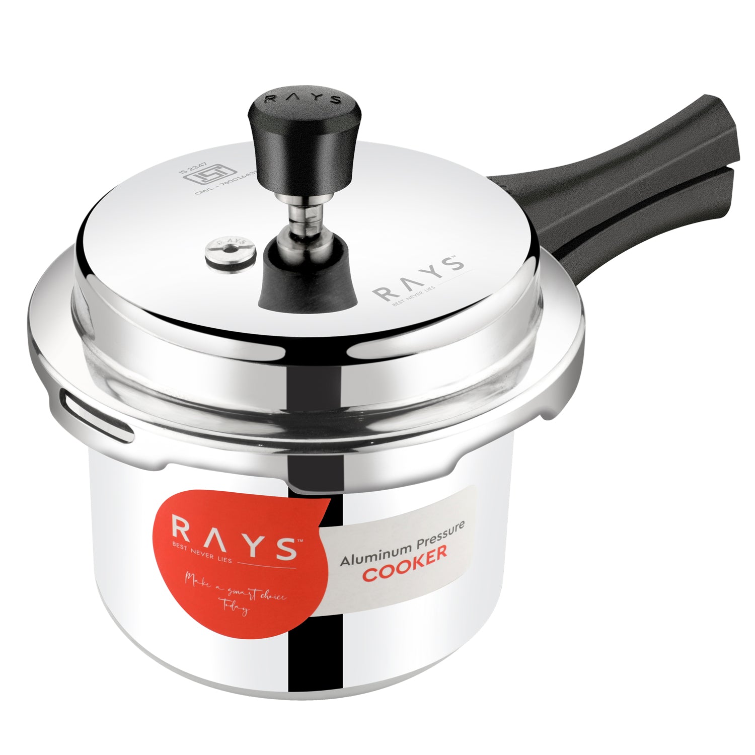 Aluminium Rays Aura Pressure Cookers With Outer Lid (1.5 Litres) Wukusy