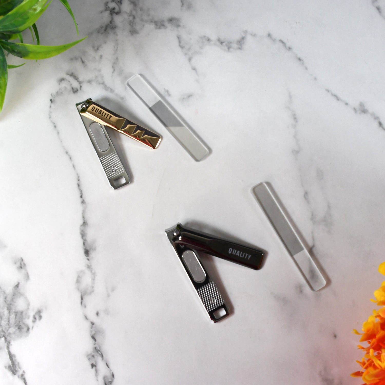 Cute Nail Clipper With Nail Catcher Nail File - Stainless Steel (1 Pc) Wukusy