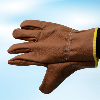 Gloves Gardening Gloves For Men Women Leather Gloves Heavy Duty Gloves (1 Pair) Wukusy