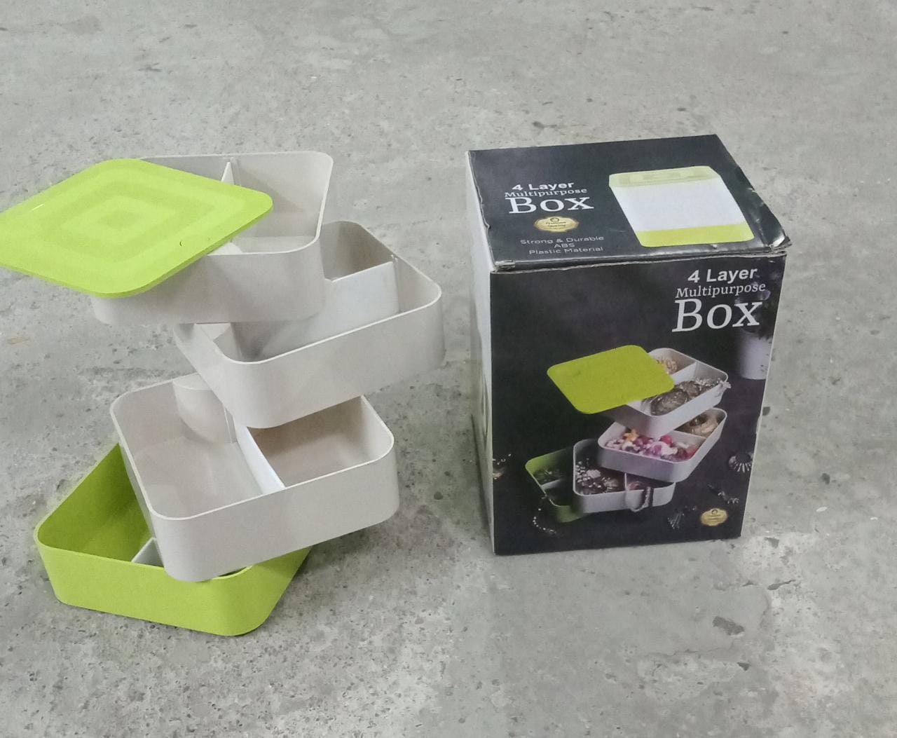 4700 4 Layers Jewelry Box 360 Degree Rotating Jewelry Box Jewelry And Earring Organizer Box Accessory Storage Box Wukusy