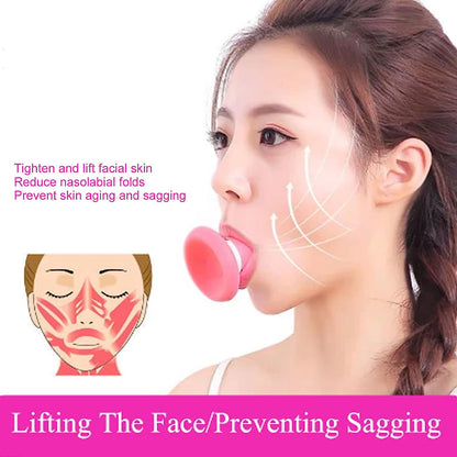 6104 Silicone Facial Jaw Exerciser Breathing Type Face Slimmer Breathing Type Face Slimmer Face Lift Inhaling  Exhaling Tool Look Younger And Healthier - Helps Reduce Stress And Cravings Wukusy