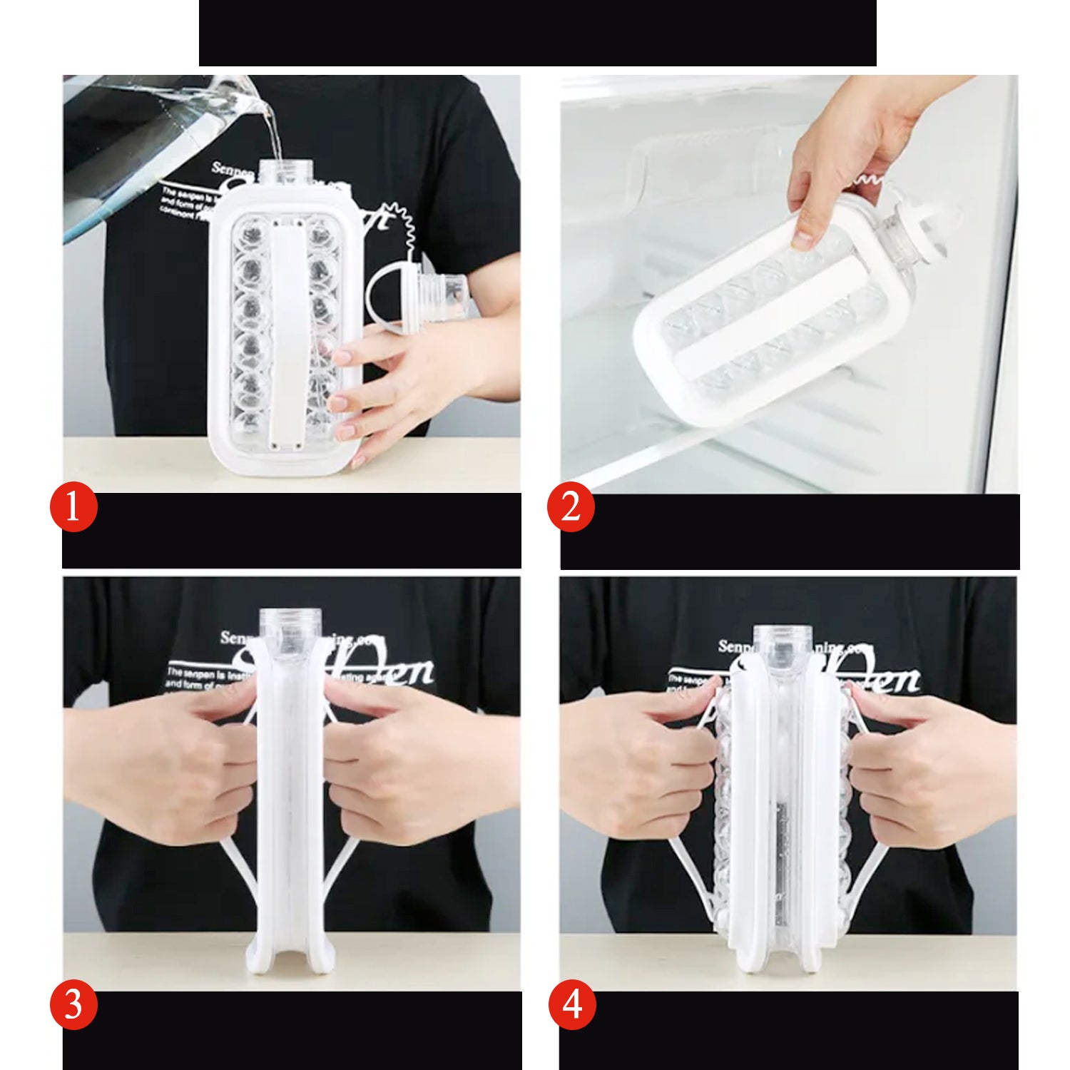 5359 Ice Tray Foldable Ice Cube Molds With Lid2-in-1 Ice Box Ice Cube Speeder Ice Ball Maker Ice Cube Making Bottle14-ice Balls For Outing Camping Hiking Wukusy