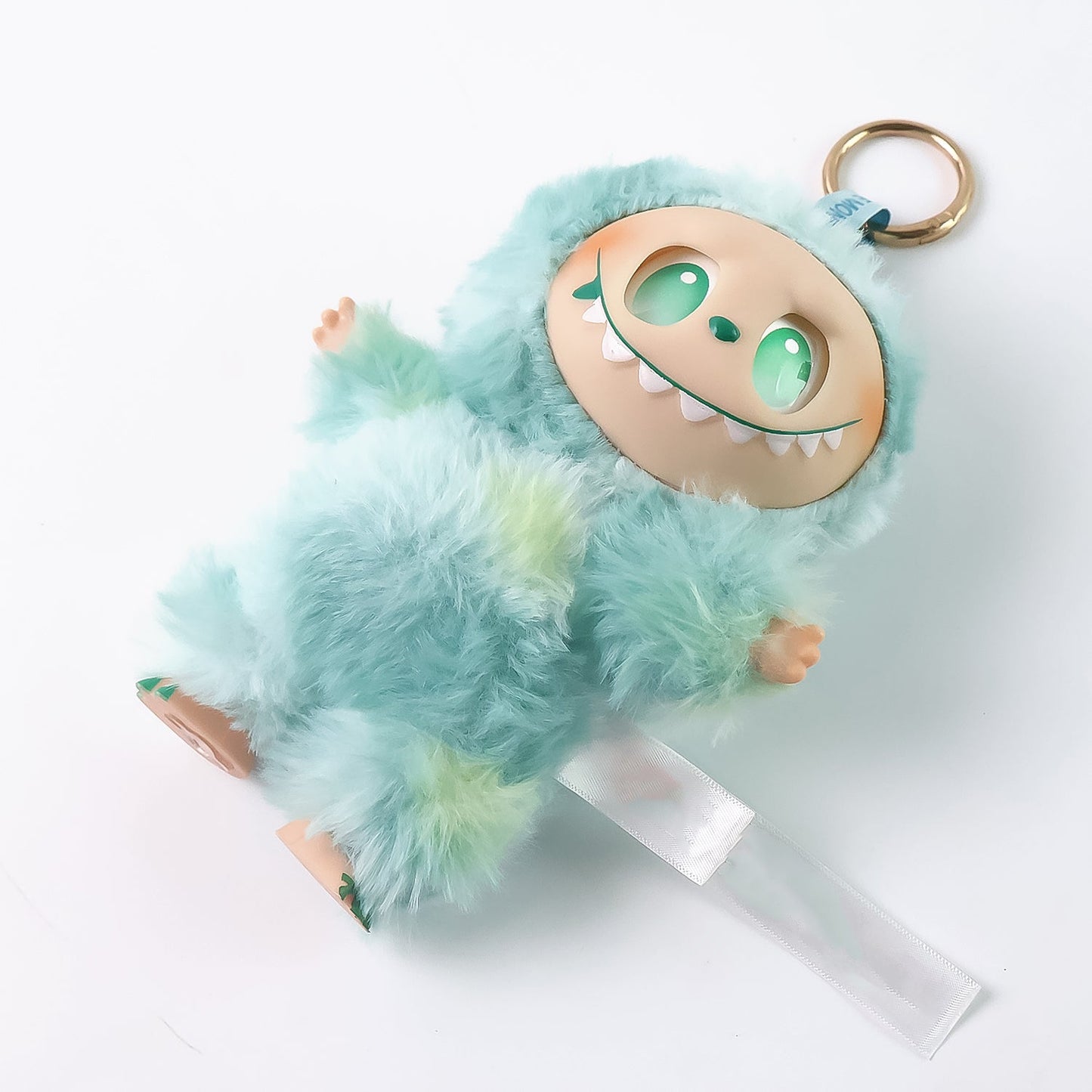 Mint Green Plush Toy Cartoon Keychain With Hook Colorful Animal Mint Green (1 Pc) Wukusy