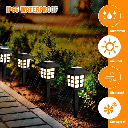 13021 Solar Garden Lights Outdoor Solar Landscape Lights Waterproof Outdoor Solar Lights Walkway For Patio Lawn Yard And Landscape (Pack Of 2) Wukusy