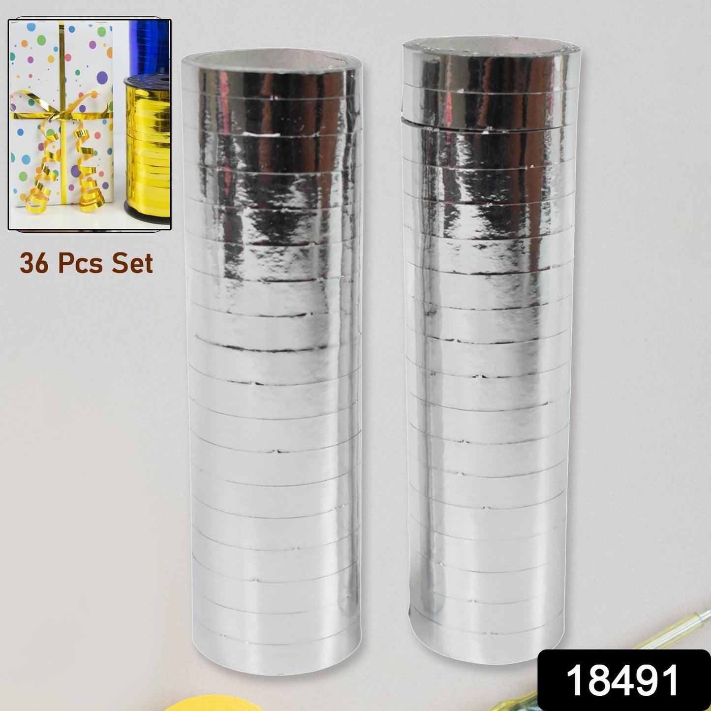 Decoration Balloon Ribbon Smooth Ribbon For Party Decoration (36 Pcs Set) Wukusy