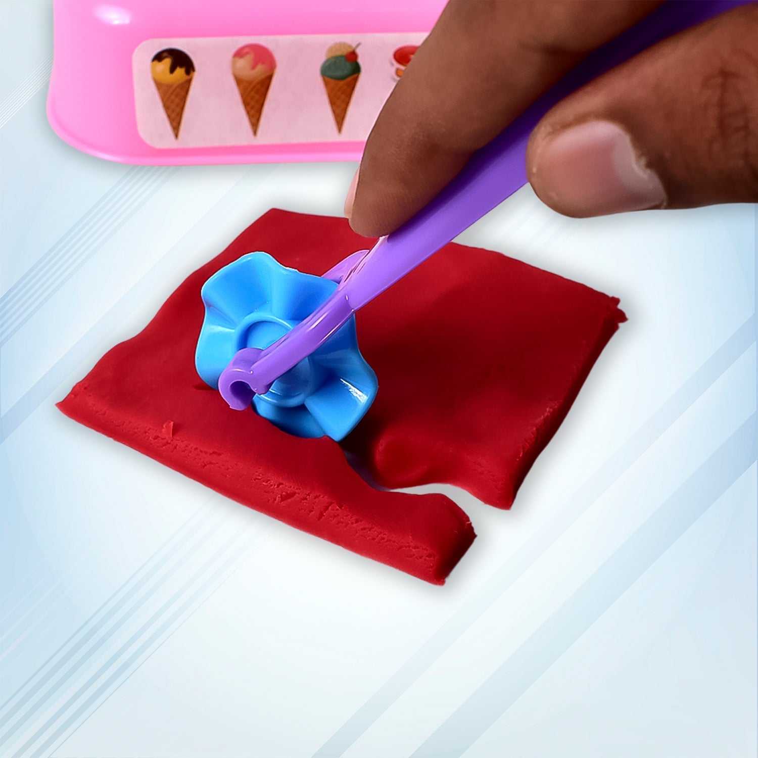 Scoop And Play Set Color Dough For Kids Play Toys Ice Cream Maker Machine (36 Pcs Set) Wukusy