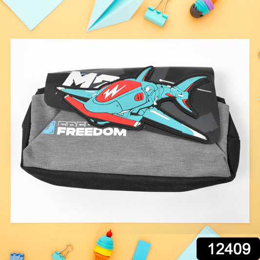 Pencil Pouch With Zipper (1 Pc  2 Compartment ) Wukusy