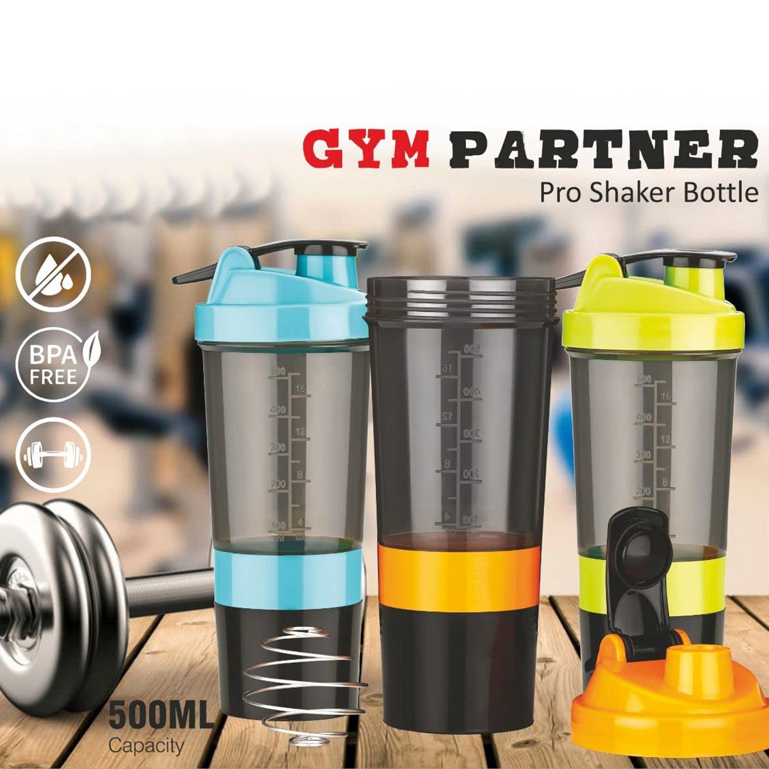 Gym Shaker Bottle  Shakers For Protein Shake Wukusy