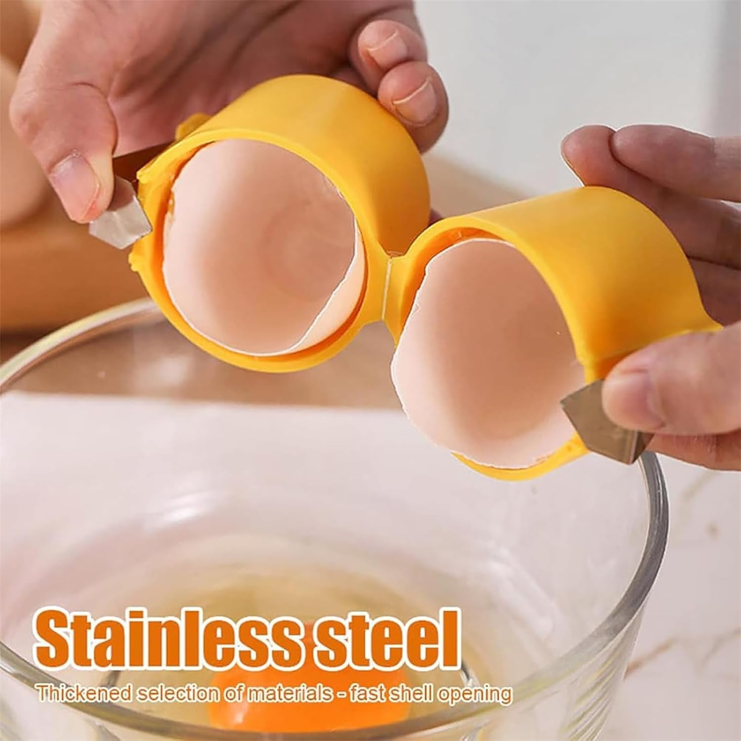 Egg Shell Opener Egg Cracker Tool For Raw Eggs Handheld (1 Pc) Wukusy