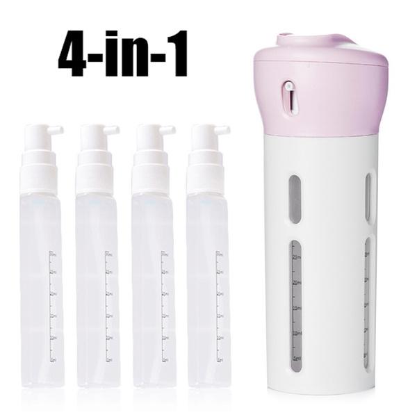 1384 4 In 1 Travel Dispenser Bottle Set Travel Refillable Cosmetic Containers Set Wukusy