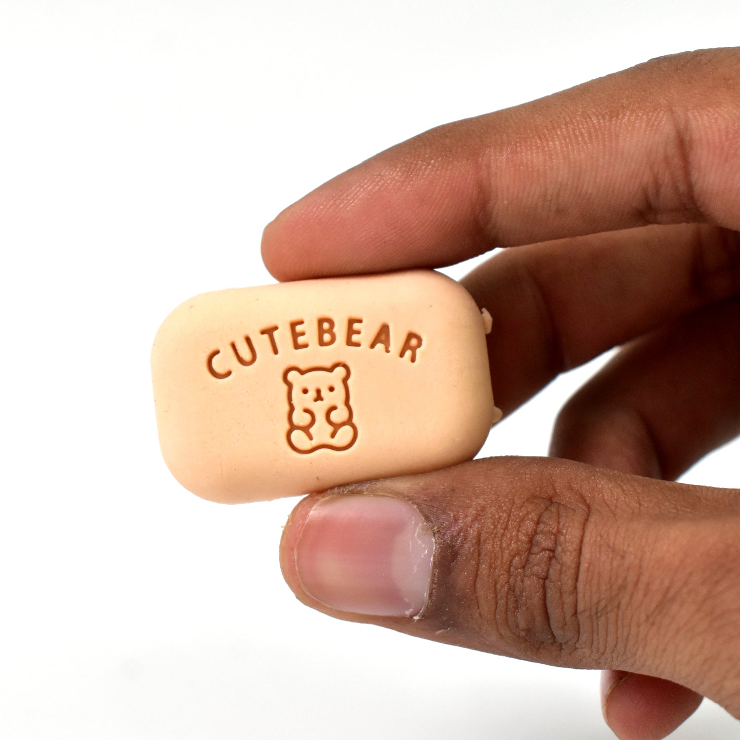 Cute Soap Shaped Erasers With Plastic Case (1 Pc  With Case) Wukusy