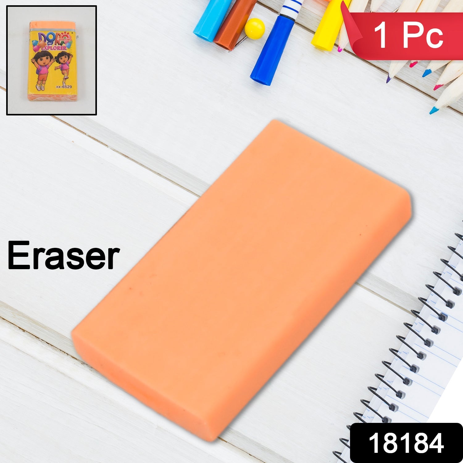 Fancy  Stylish Eraser (1 Pc  Mix Design) Wukusy
