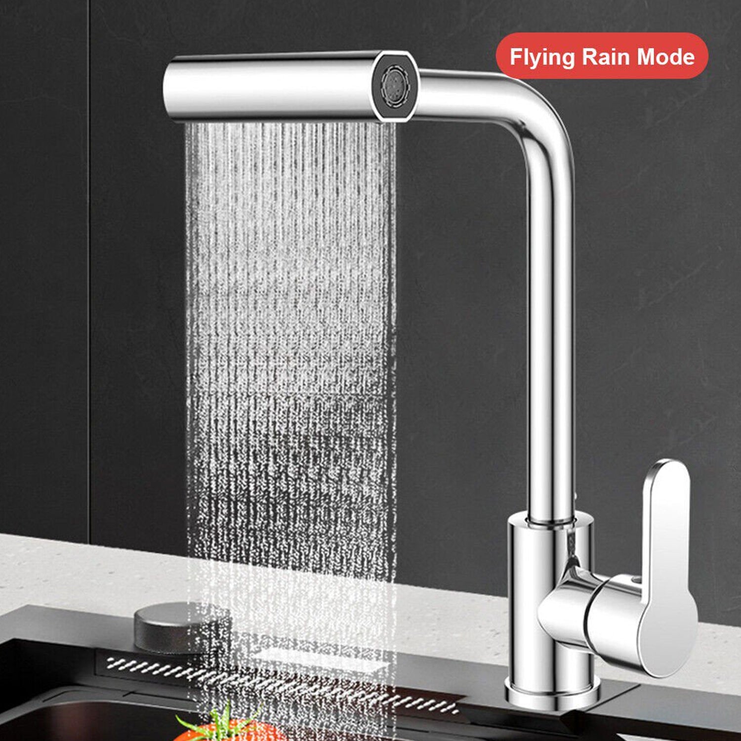 Multifunction Shower Waterfall Kitchen Faucet 360 Rotation Waterfall Kitchen Faucet Touch Kitchen Faucet Faucet Extender For Kitchen Sink Swivel Waterfall Kitchen Faucet For Washing Vegetable Fruit (4 In 1 ) Wukusy