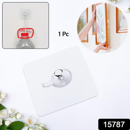 Multipurpose Adhesive Damage-free Photo Frame Wall Hooks (1 Pc) Wukusy