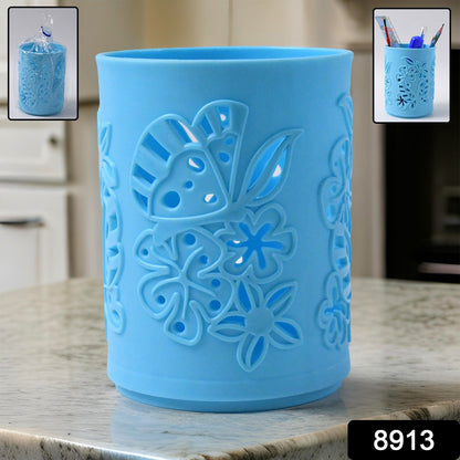 Pen Holder Office Desk Plastic Mesh Pen Stand (1 Pc) Wukusy