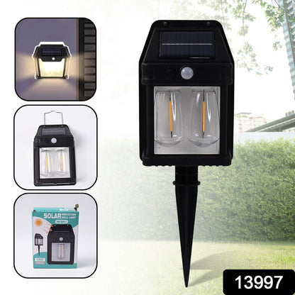 18w Solar Wall Double Lights  Lamp With 2 Modes  Motion Sensor (1 Pc) Wukusy
