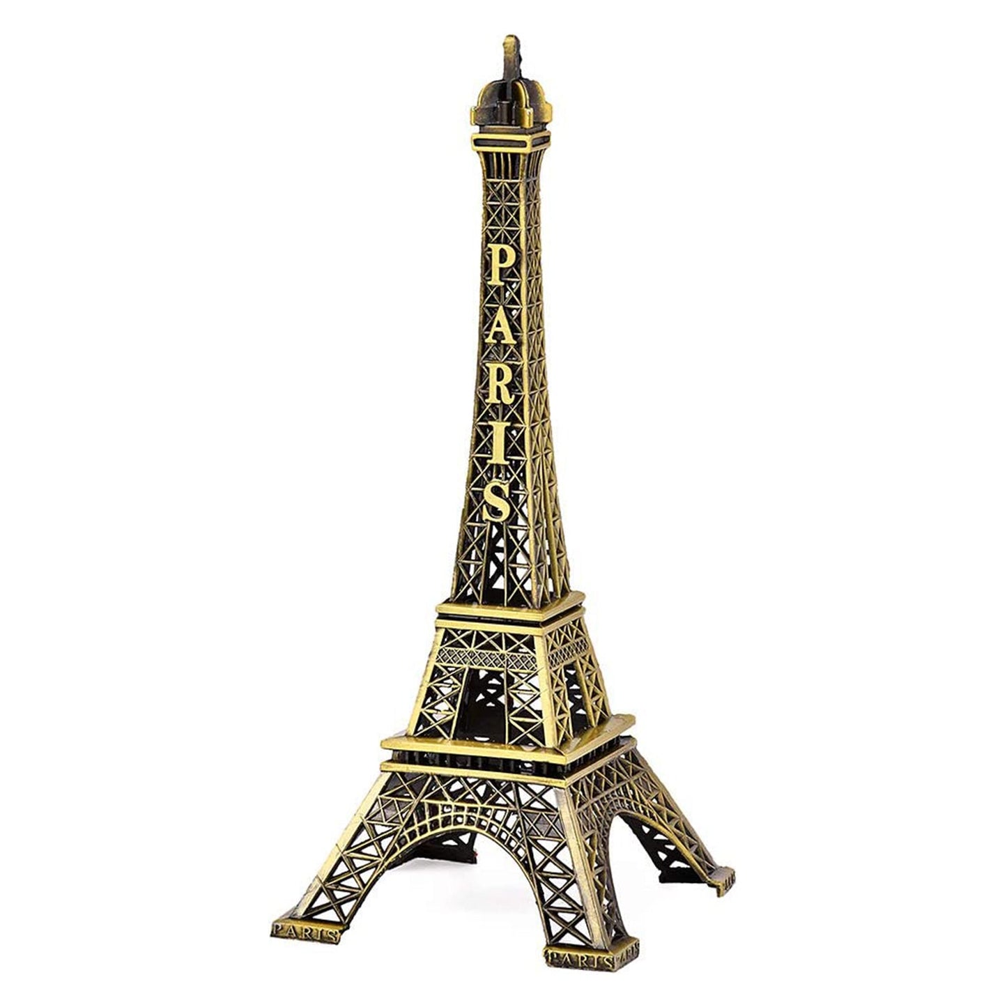 4733 Antique Finish 3d Metal Paris Eiffel Tower Metal Craft Famous Landmark Building Metal Statue Cabinet Office Gifts Decorative Showpiece. Wukusy