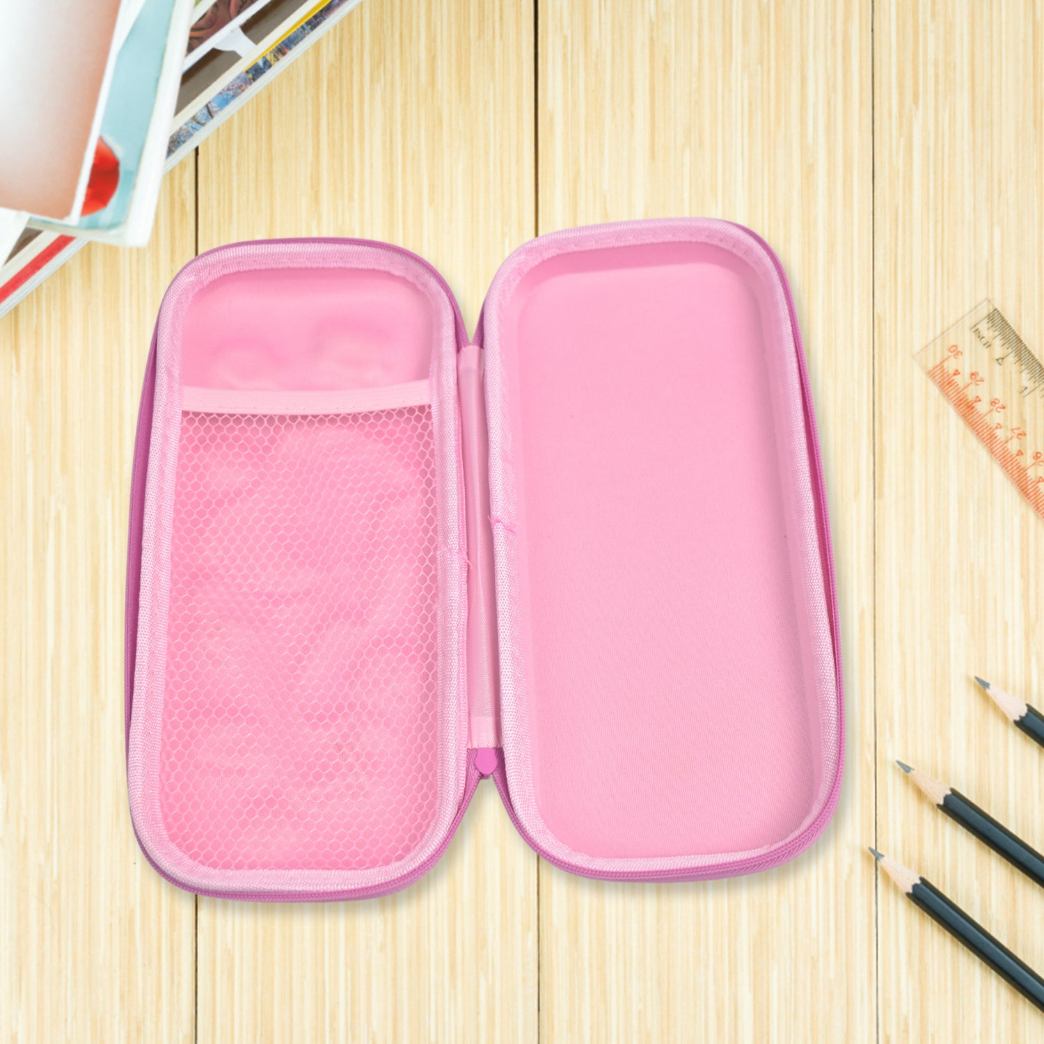 3d Cartoon Zipper Compass Box Pencil Box (1 Pc) Wukusy