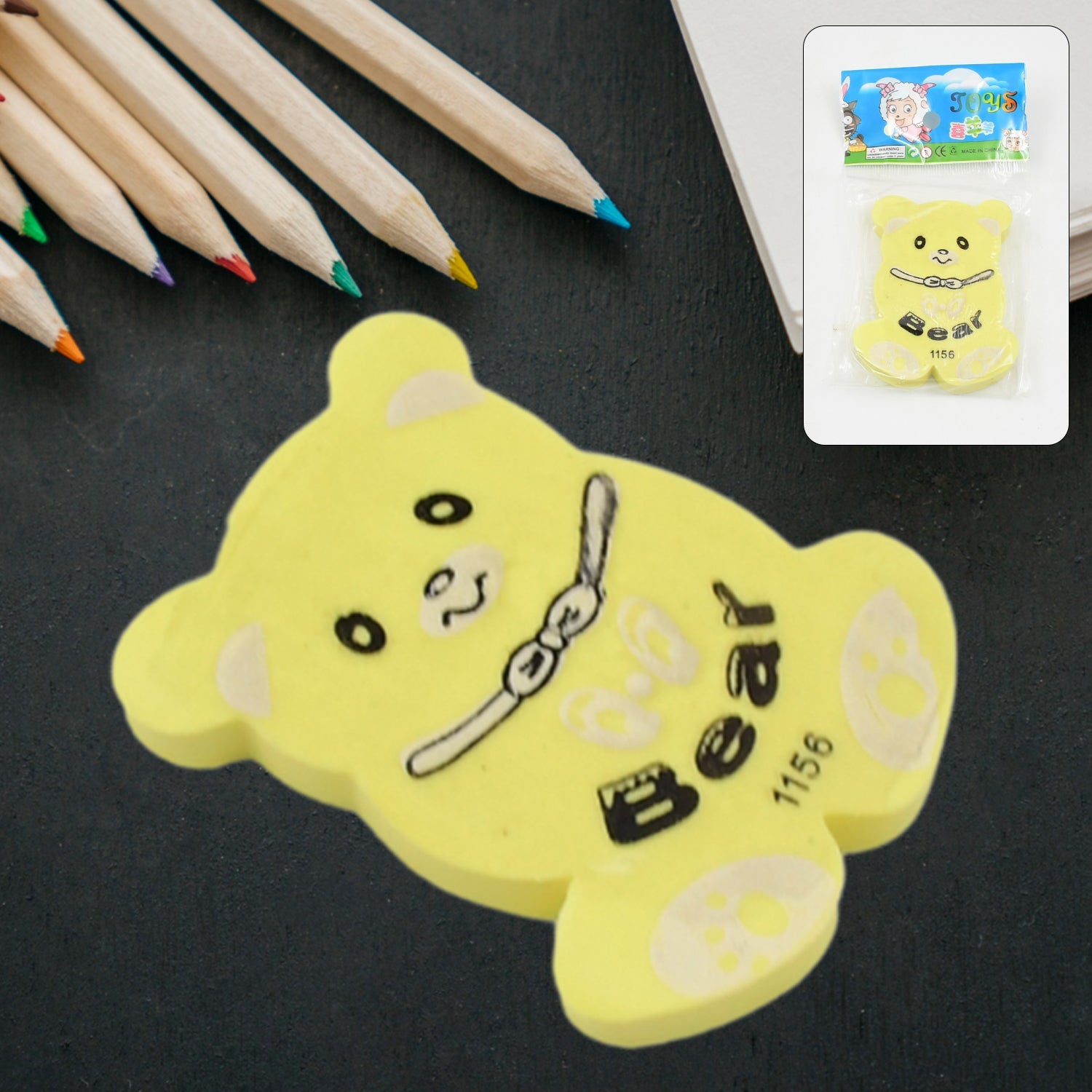 Cartoon Design Eraser (1 Pc  Mix Design) Wukusy