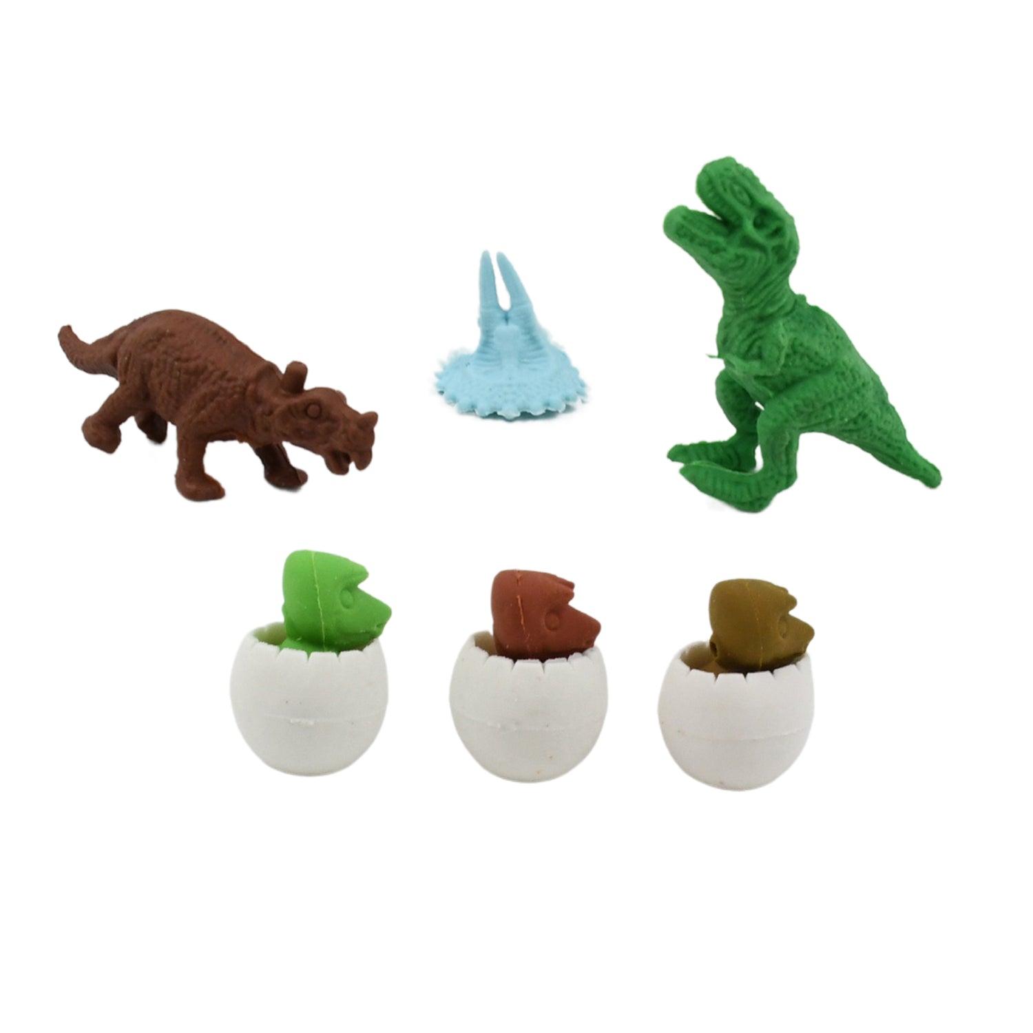 18030 Dinosaur Shaped Erasers  Egg Shape Eraser For Kids Dinosaur Erasers Puzzle 3d Eraser Mini Eraser Dinosaur Toys Desk Pets For Students Classroom Prizes Class Rewards Party Favors (5 Pcs Set) Wukusy