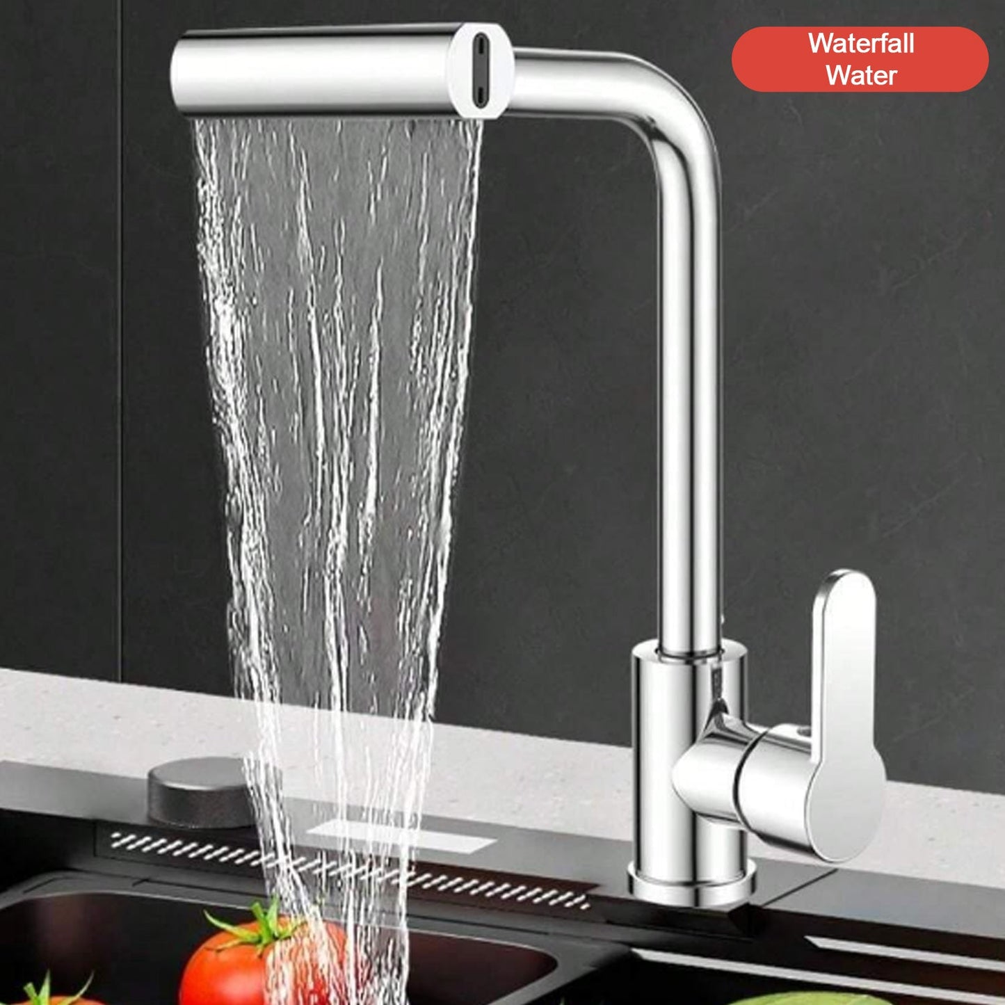 Multifunction Shower Waterfall Kitchen Faucet 360 Rotation Waterfall Kitchen Faucet Touch Kitchen Faucet Faucet Extender For Kitchen Sink Swivel Waterfall Kitchen Faucet For Washing Vegetable Fruit (4 In 1 ) Wukusy