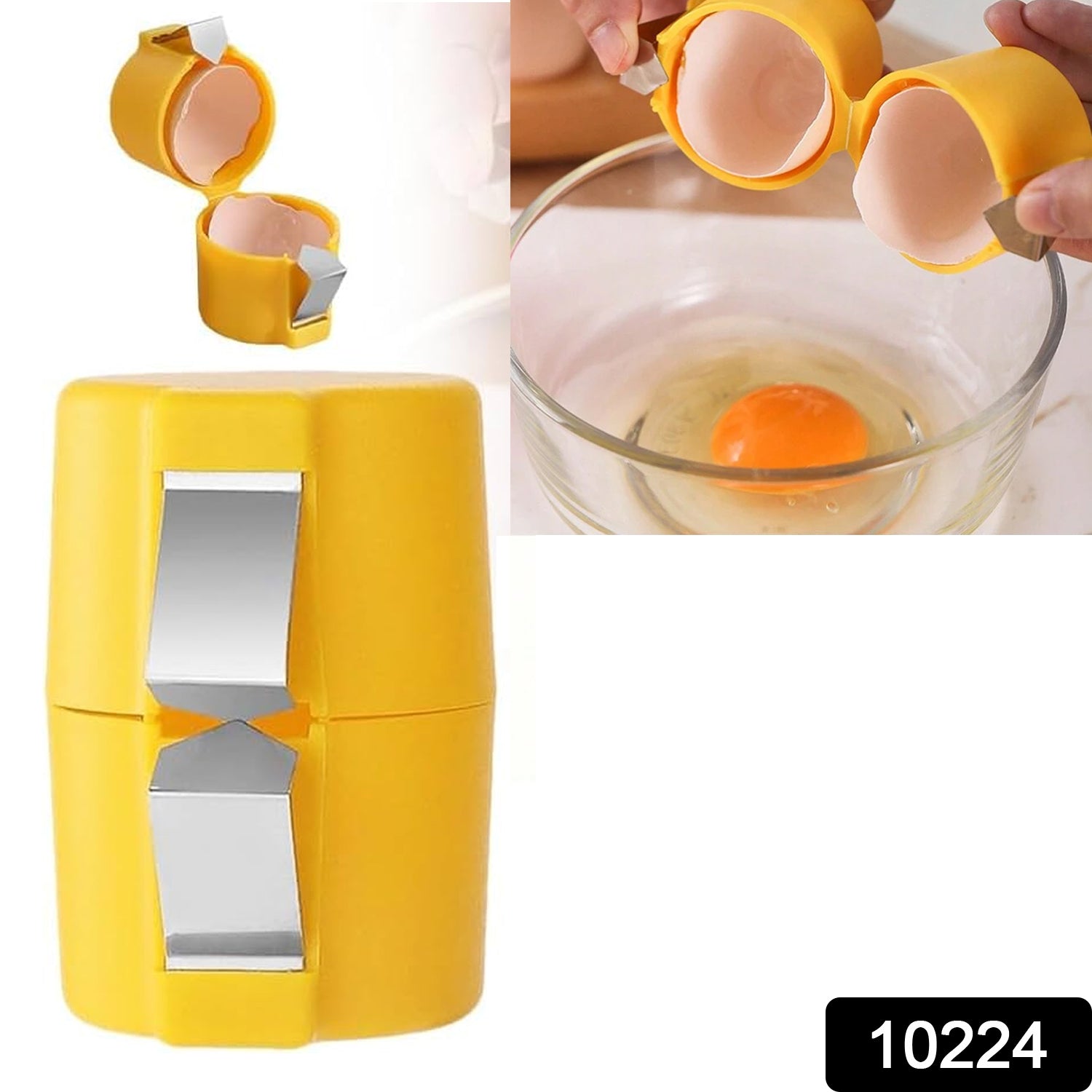 Egg Shell Opener Egg Cracker Tool For Raw Eggs Handheld (1 Pc) Wukusy