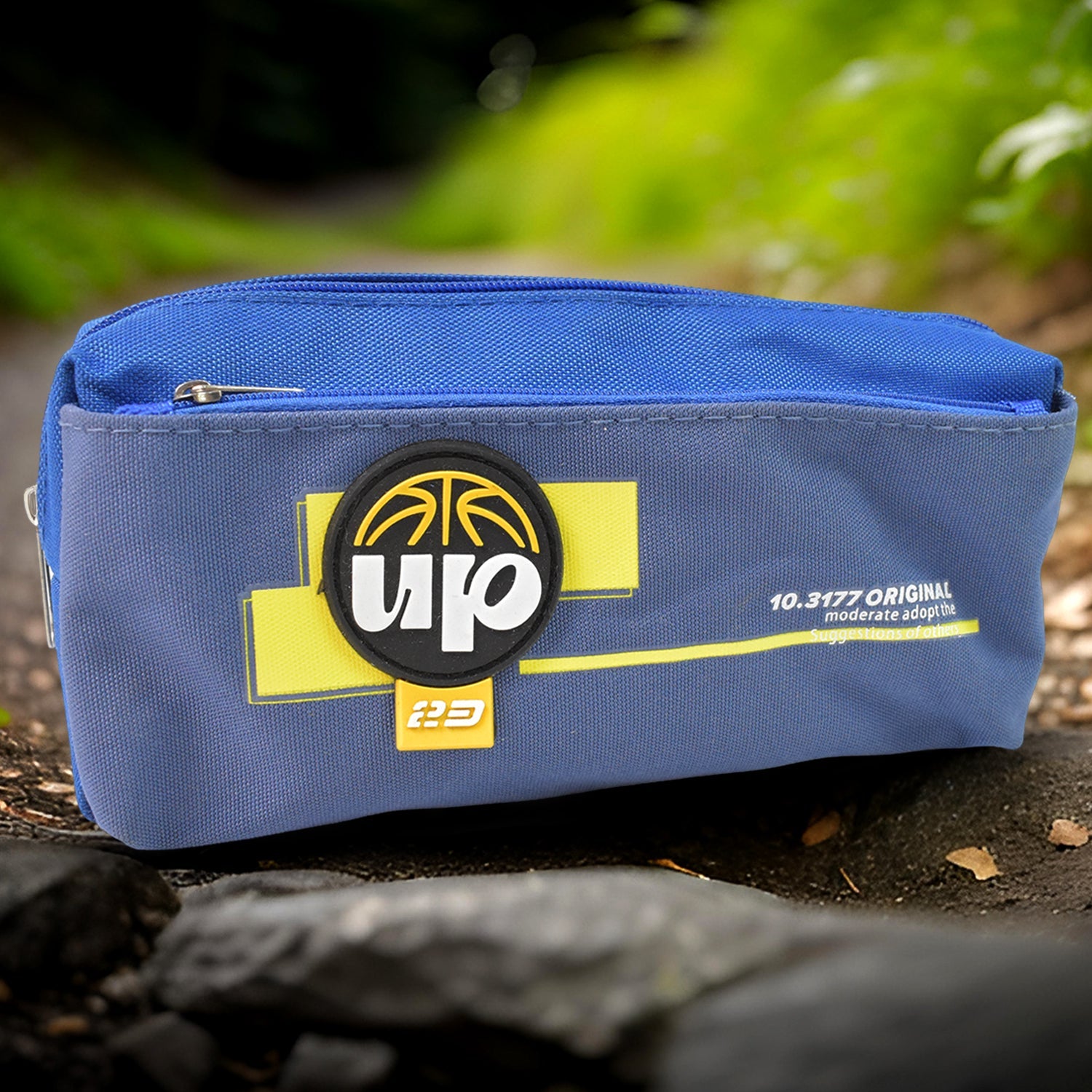 Pencil Pouch With Zipper (1 Pc  2 Compartment) Wukusy