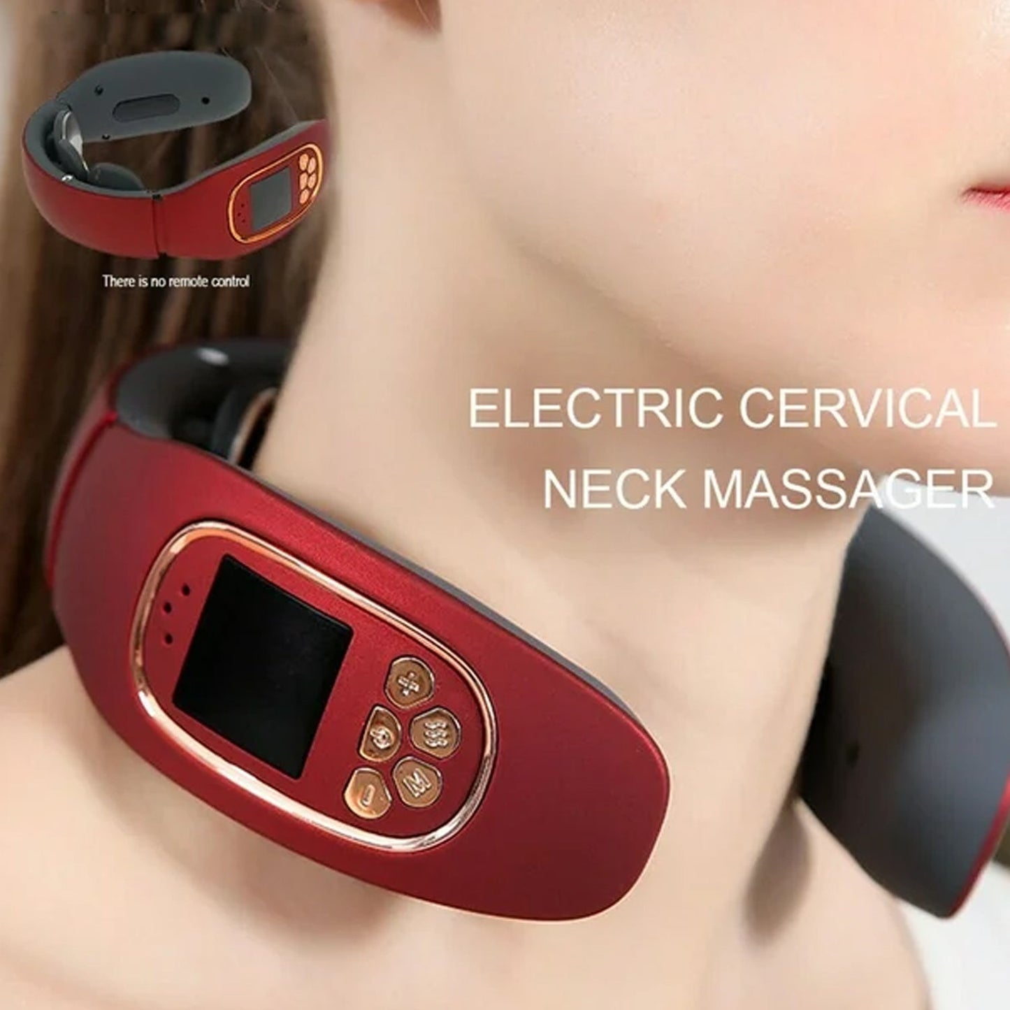 3 Heads Smart Electric Neck And Back Pulse Massager (1 Pc) Wukusy