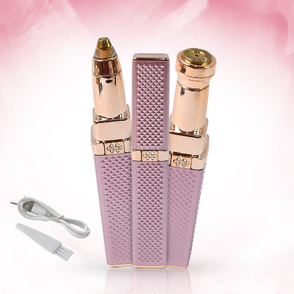 2-in-1 Eyebrow Razor  Painless Hair Shaver (1 Pc) Wukusy