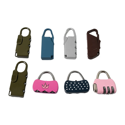 3 Digit Metal Combination Number Lock (1 Pc  Mix Design  Color) Wukusy