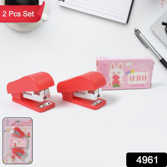 Mini Stapler With Staples  Pin Set (2 Pc) Wukusy