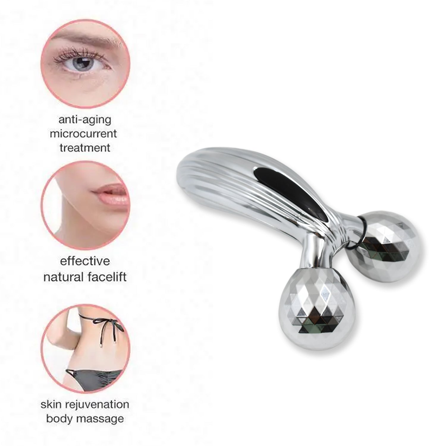 3d Manual Face Roller Massager (1 Pc) Wukusy